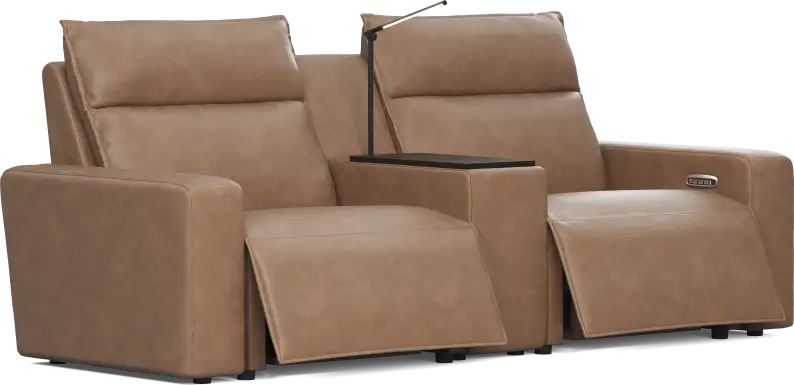 Saddle 3 Pc Dual Power Reclining ModularTwo