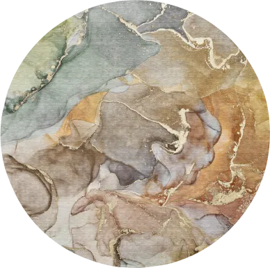 Softy San Fran Multi 8' Round Rug