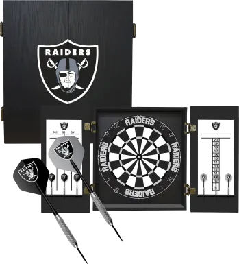 Las Vegas Raiders Black Dartboard Set