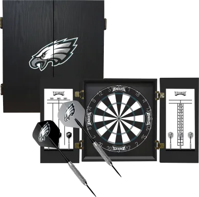Philadelphia Eagles Black Dartboard Set