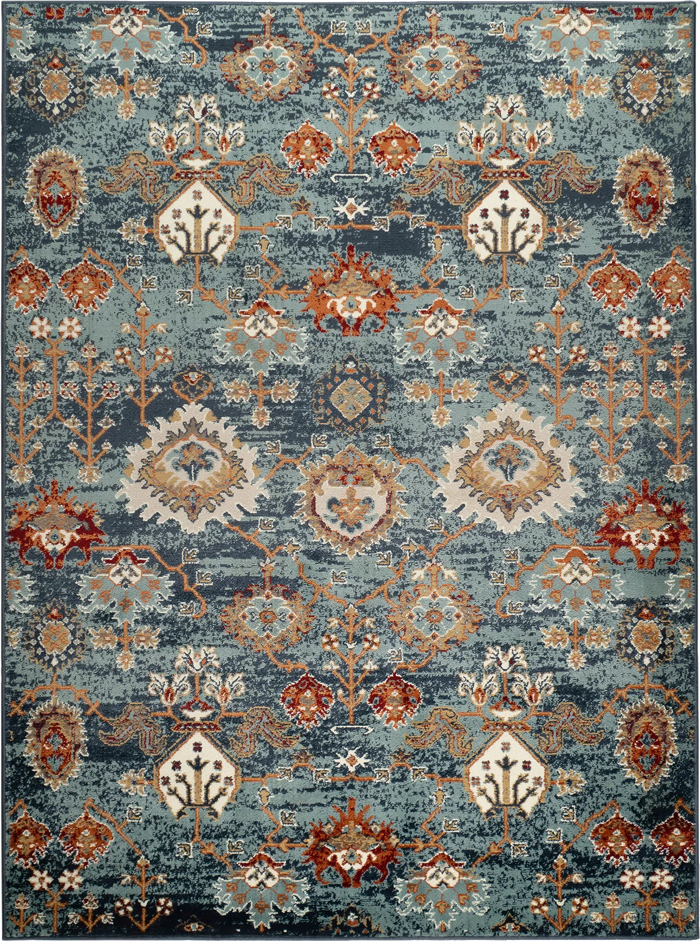 Escester Blue/Teal 5'1 x 7'6 Rug - Image 1