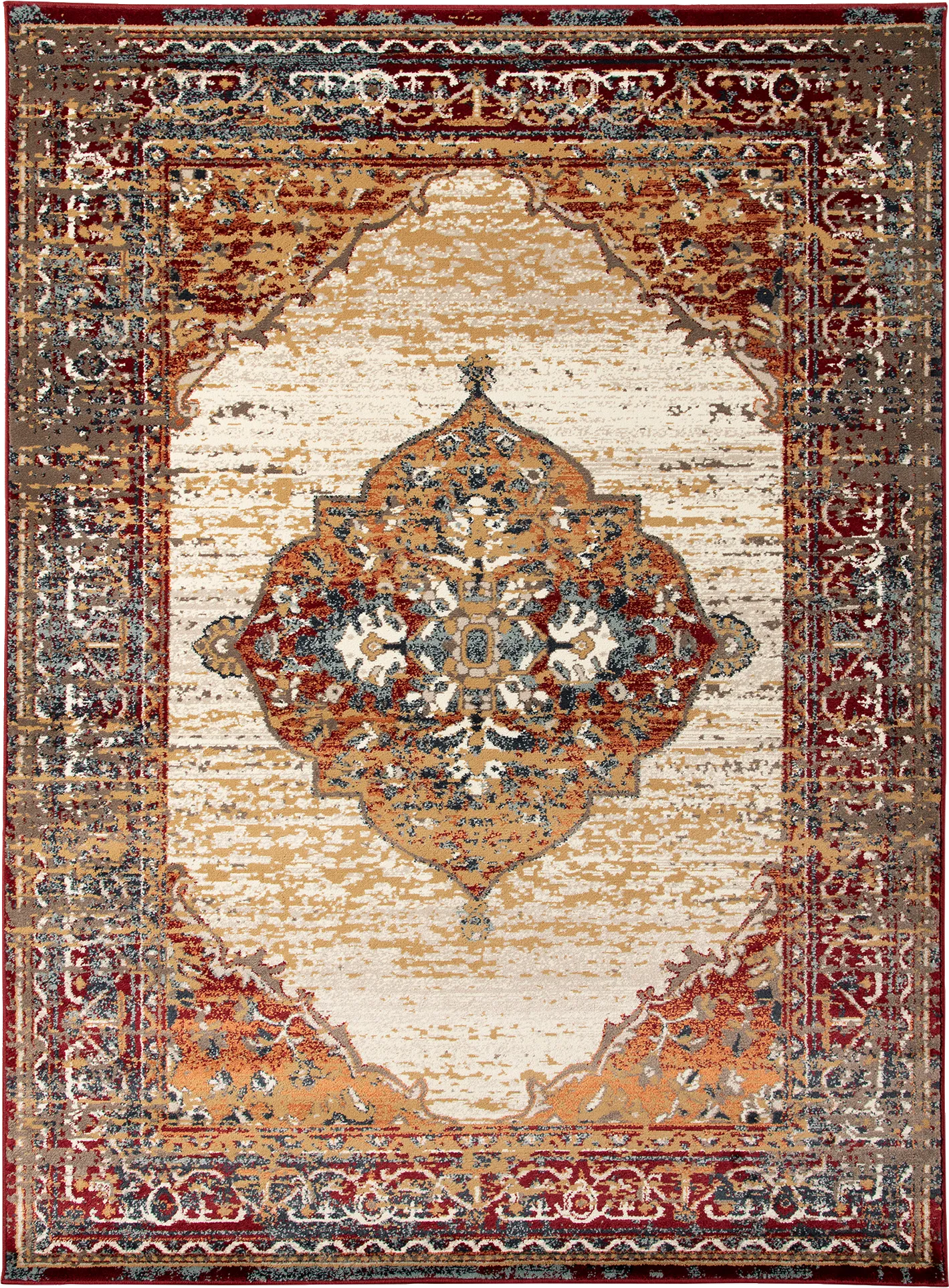 Hinher Red 5'1 x 7'6 Rug - Thumbnail - Image 1