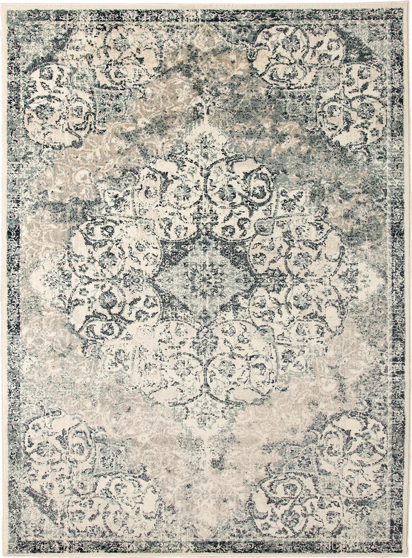 Dornet Blue 7'7 x 9'9 Rug - Thumbnail - Image 1
