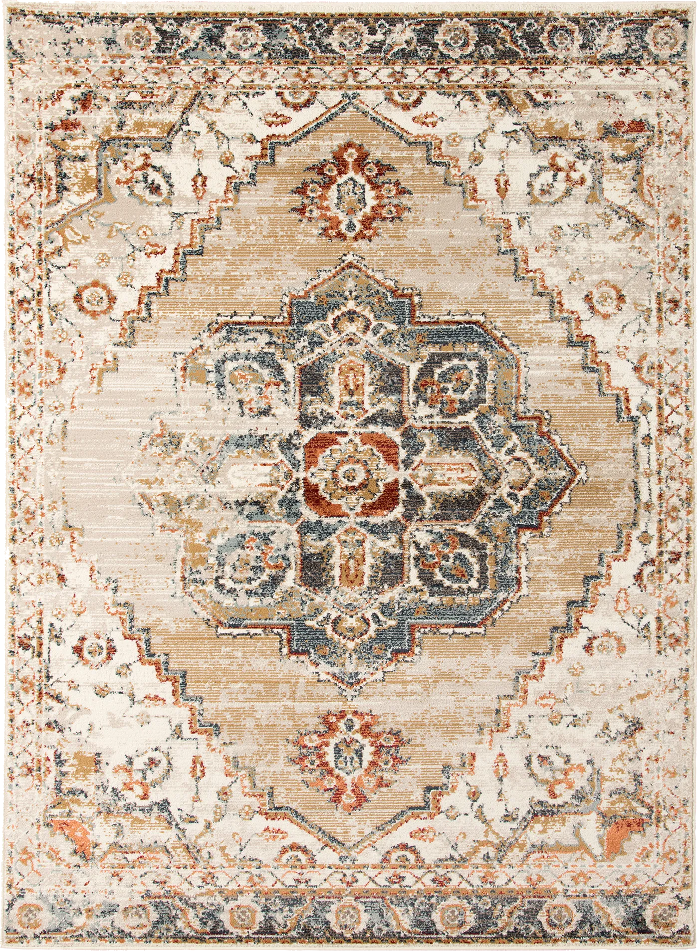 Ridgena Gold 7'7 x 9'9 Rug - Image 1