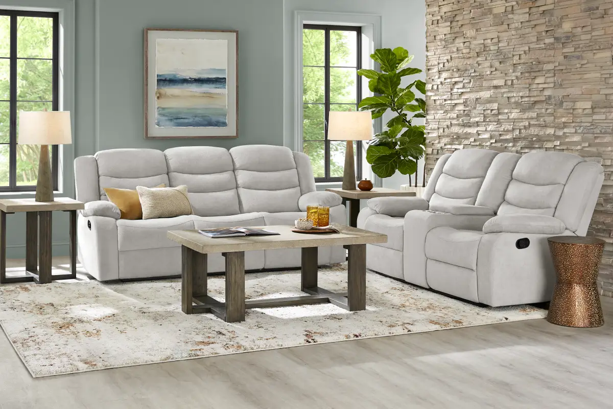 Swansea Gray Reclining Sofa