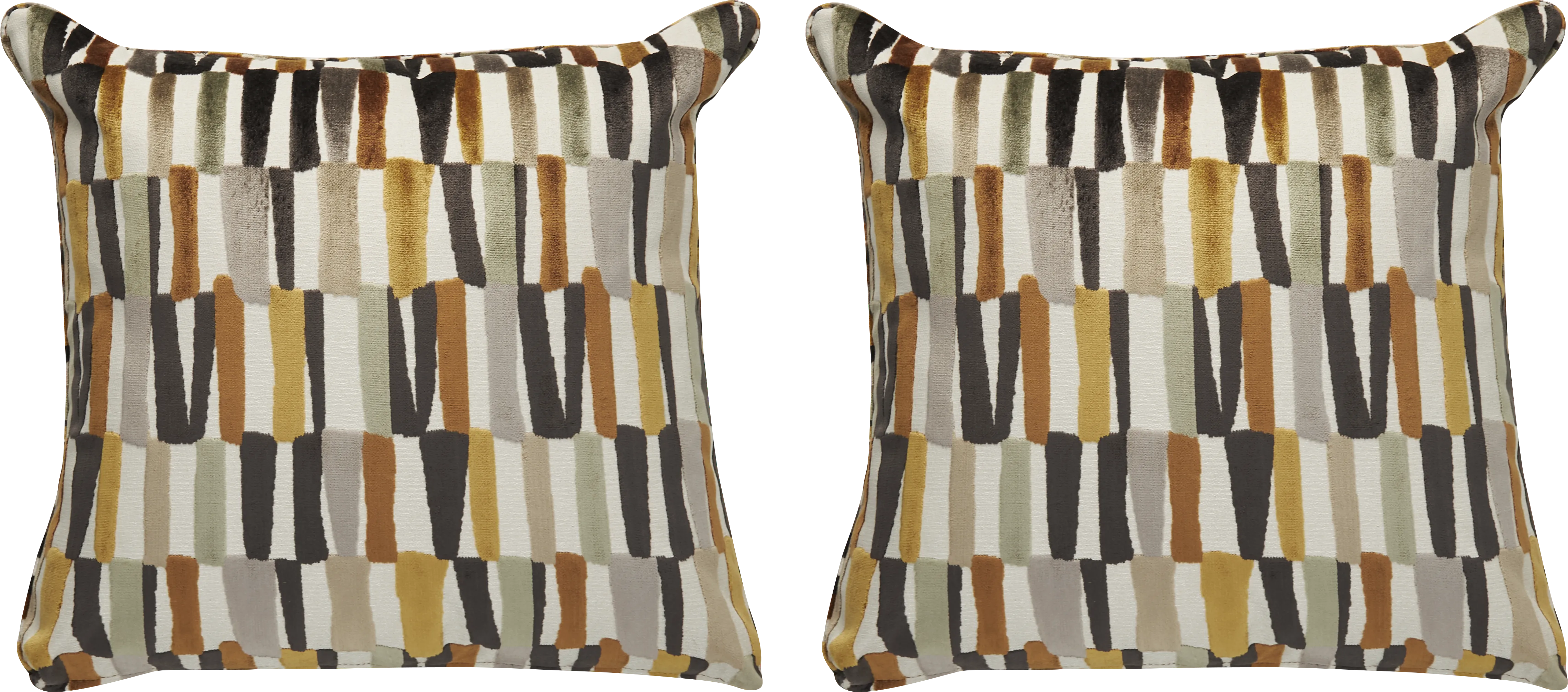 Jenga Gold Pillow, Set of Two - Thumbnail - Image 1