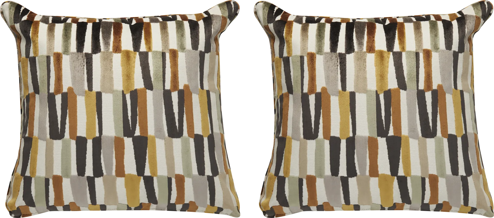 Jenga Gold Pillow, Set of Two - Image 1