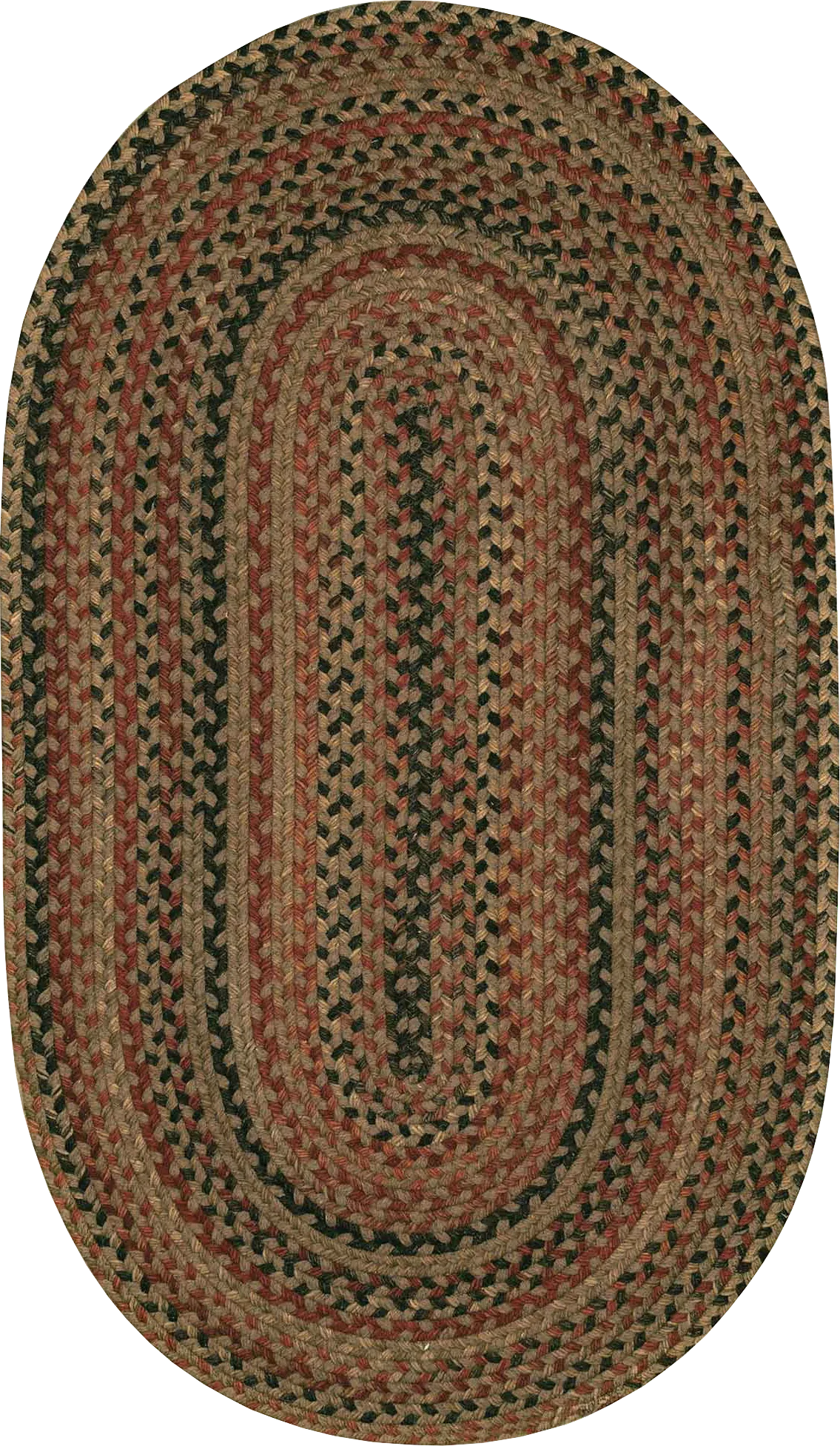 Mugadi Brown/Multi 5' x 8' Oval Rug - Image 1