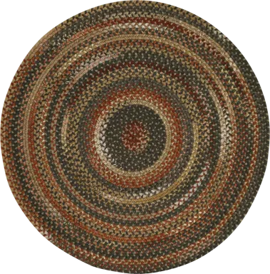 Mugadi Brown/Multi 5'6 Round Rug