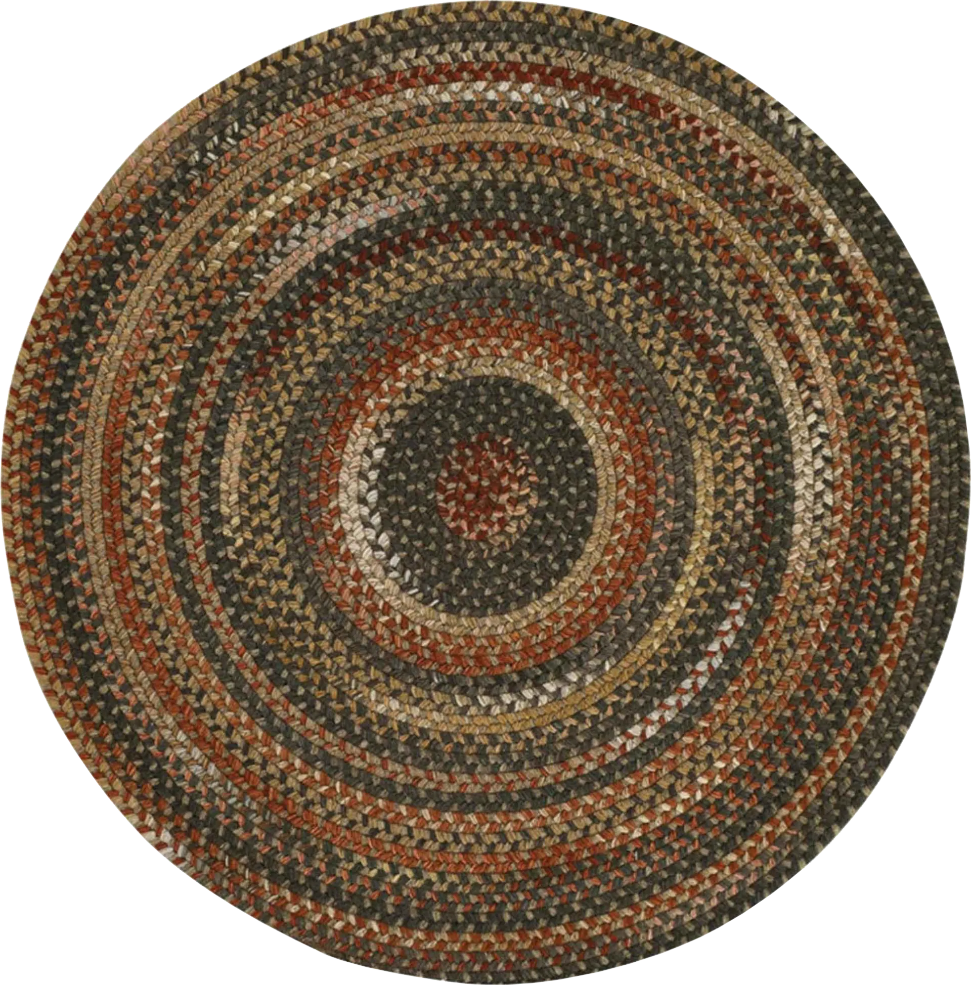 Mugadi Brown/Multi 5'6 Round Rug - Image 1