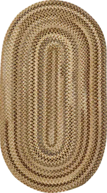 Mugadi Beige 3' x 5' Oval Rug