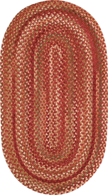 Mugadi Red 3' x 5' Oval Rug