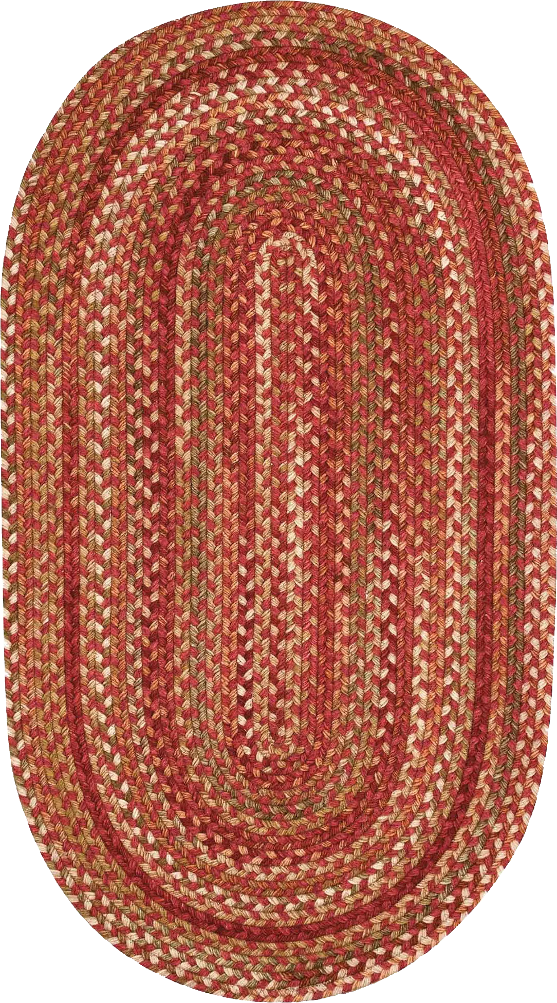 Mugadi Red 3' x 5' Oval Rug