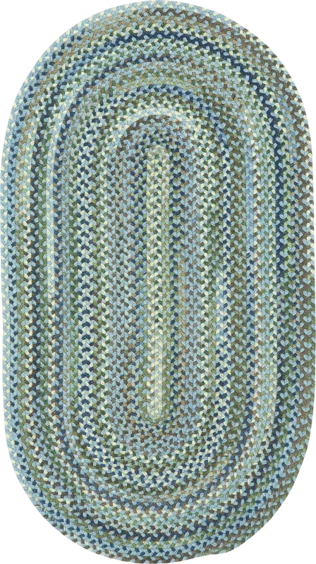 Mugadi Blue 8' x 11' Oval Rug