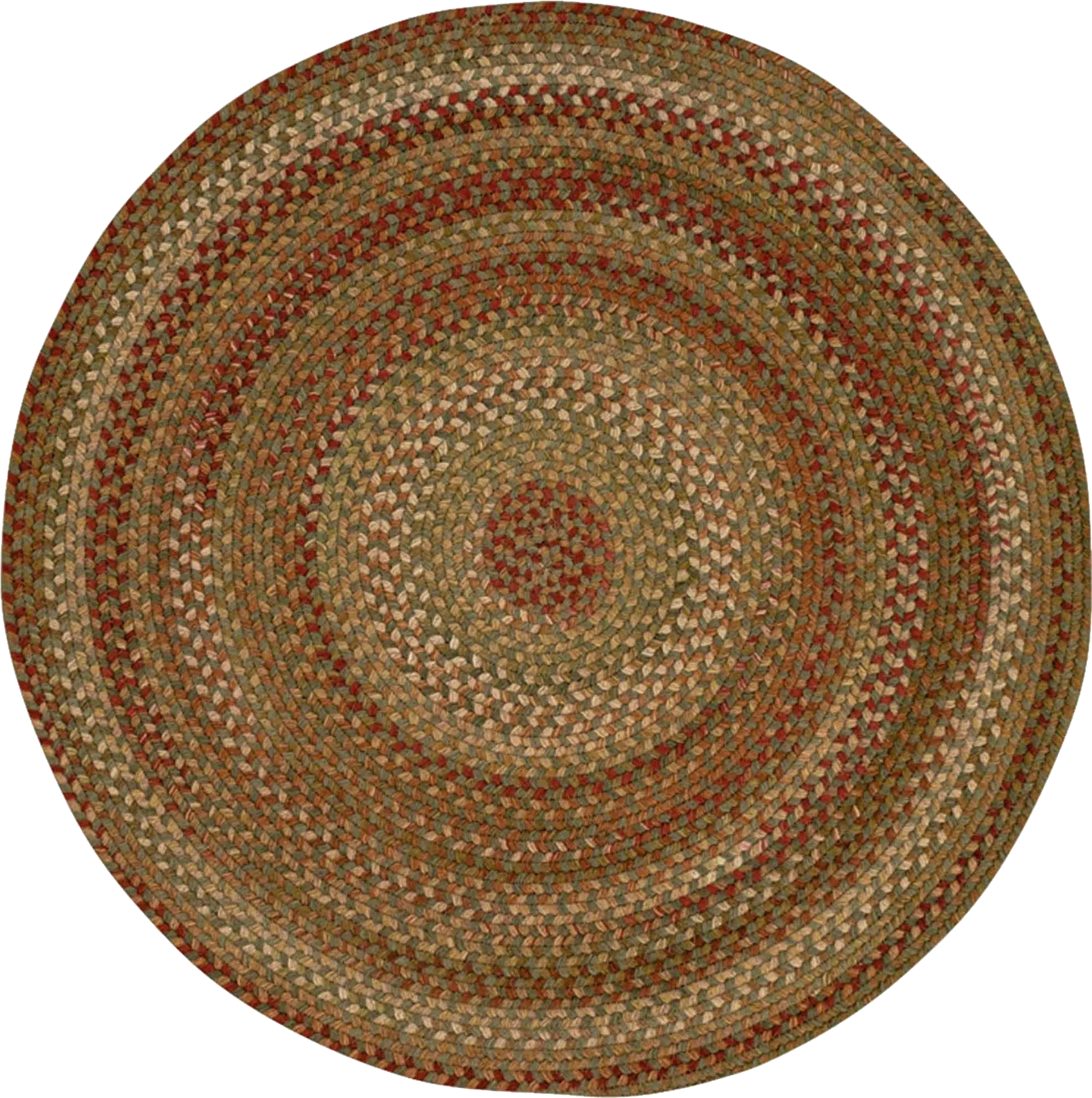 Mugadi Sage/Red 5'6 Round Rug - Thumbnail - Image 1