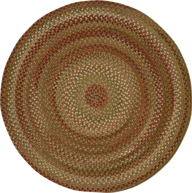 Mugadi Sage/Red 7'6 Round Rug