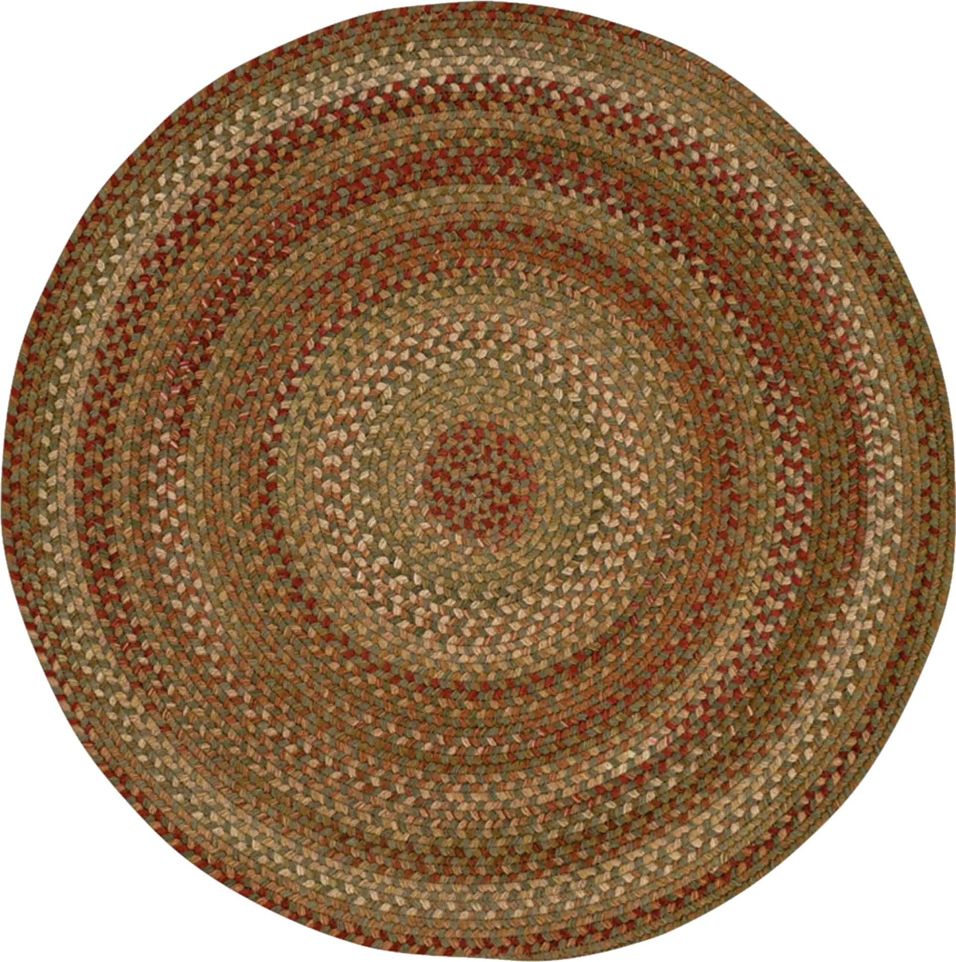 Mugadi Sage/Red 5'6 Round Rug