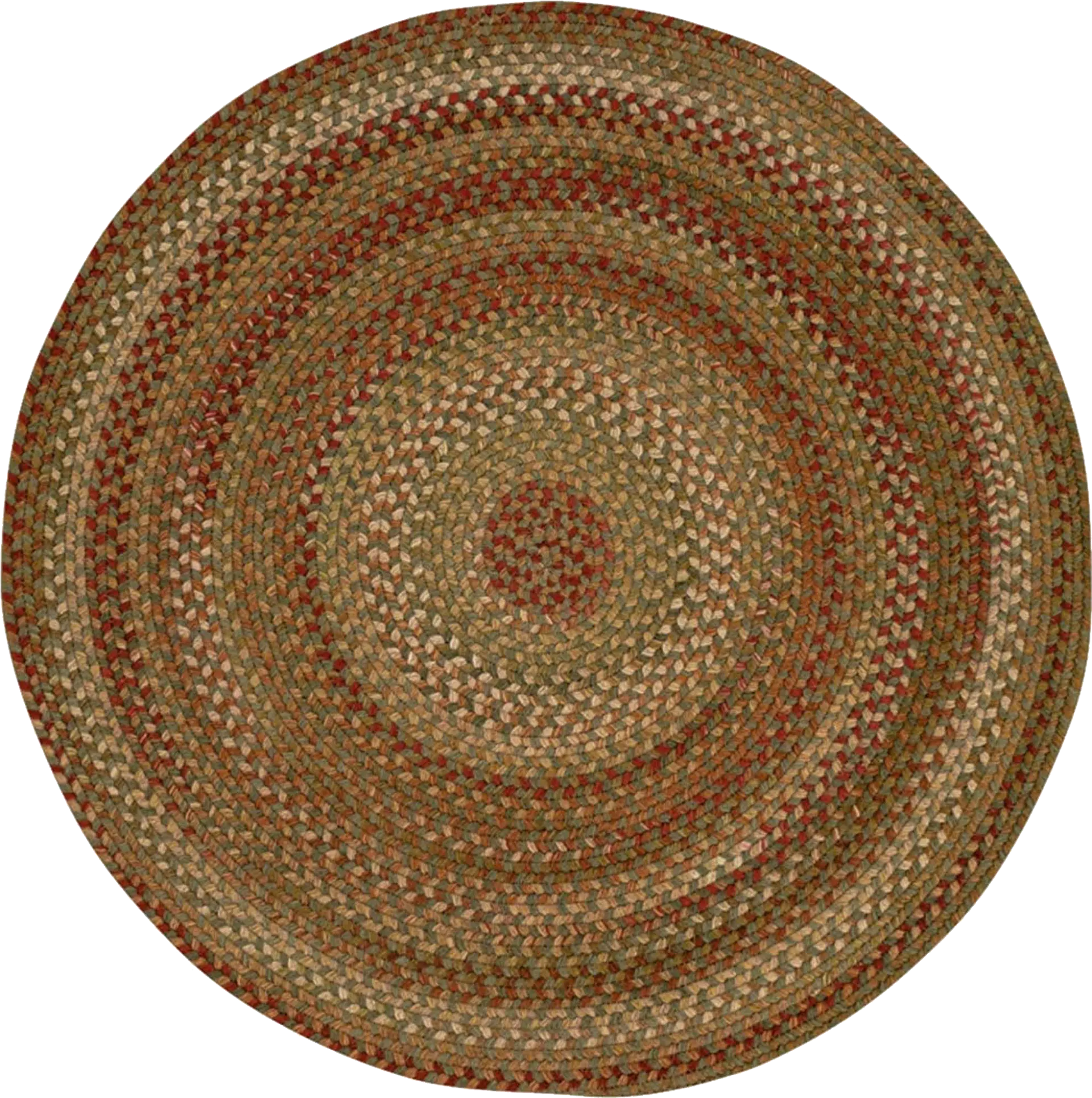 Mugadi Sage/Red 5'6 Round Rug - Image 1