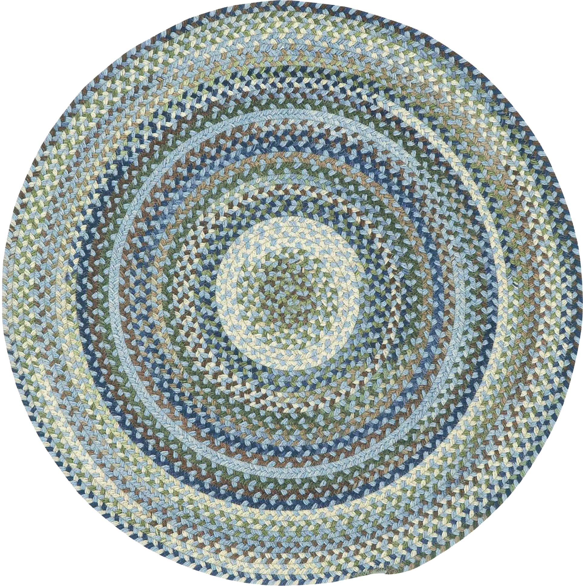 Mugadi Blue 7'6 Round Rug - Thumbnail - Image 1