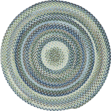 Mugadi Blue 5'6 Round Rug