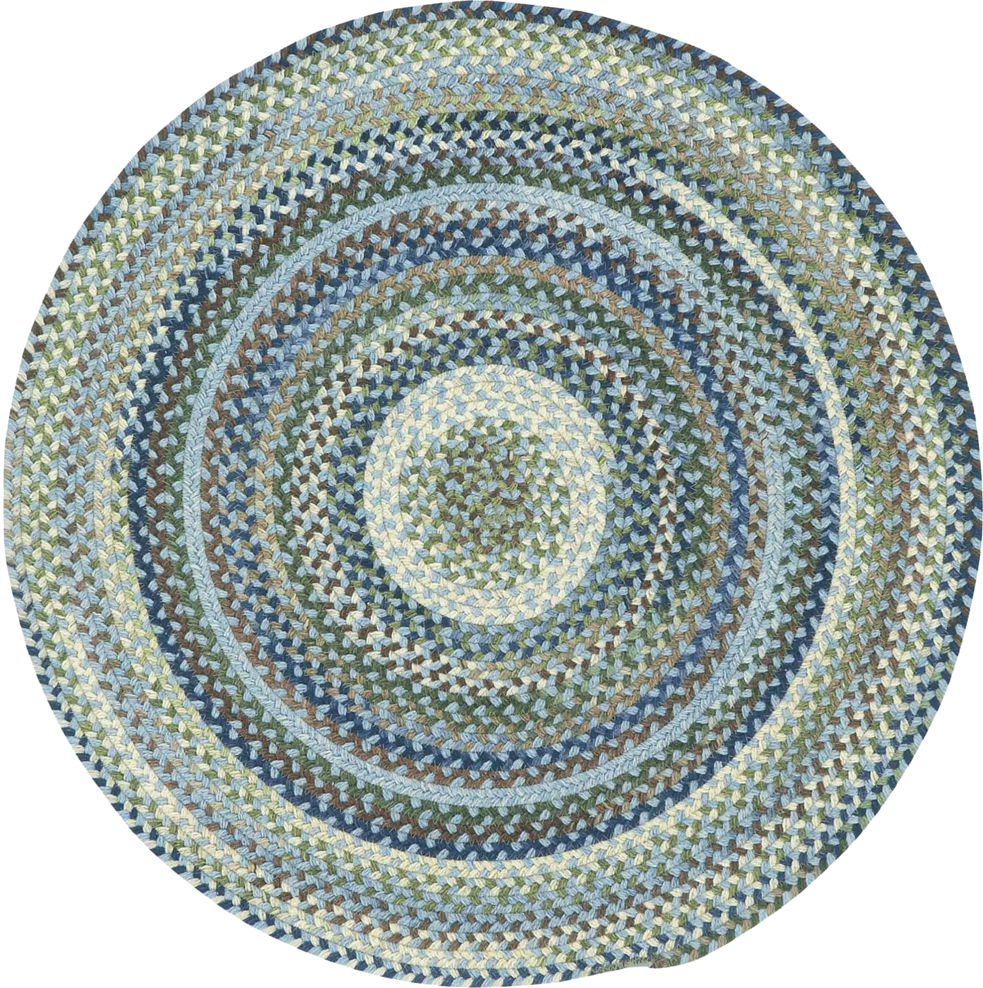 Mugadi Blue 5'6 Round Rug