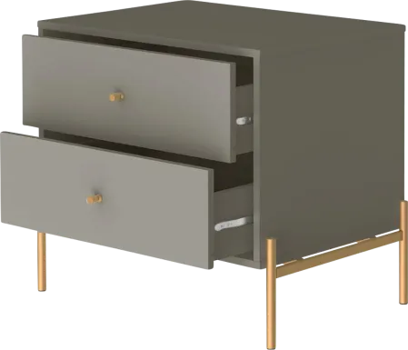 Colletta II Gray Nightstand