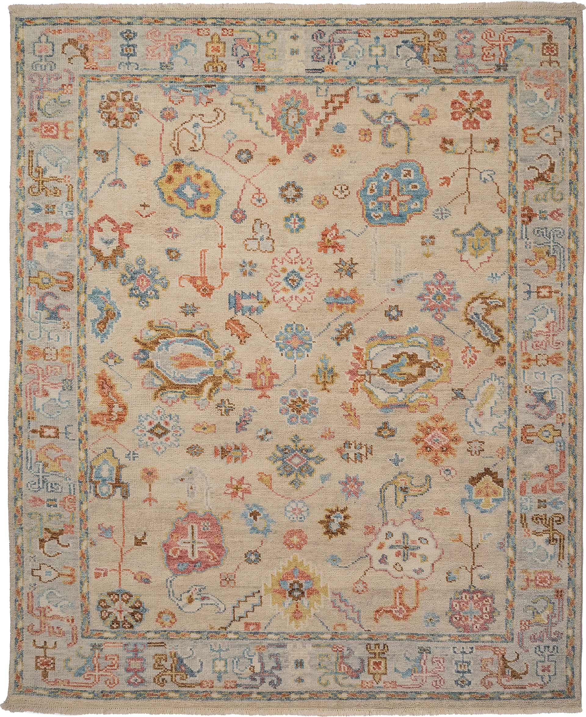 Pascester Beige/Multi 8' x 10' Rug - Image 1