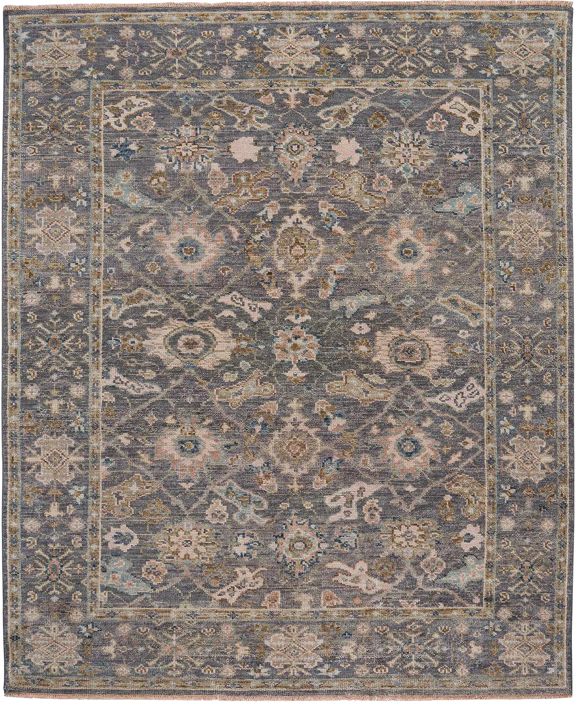 Petanan Charcoal 5' x 8' Rug - Image 1