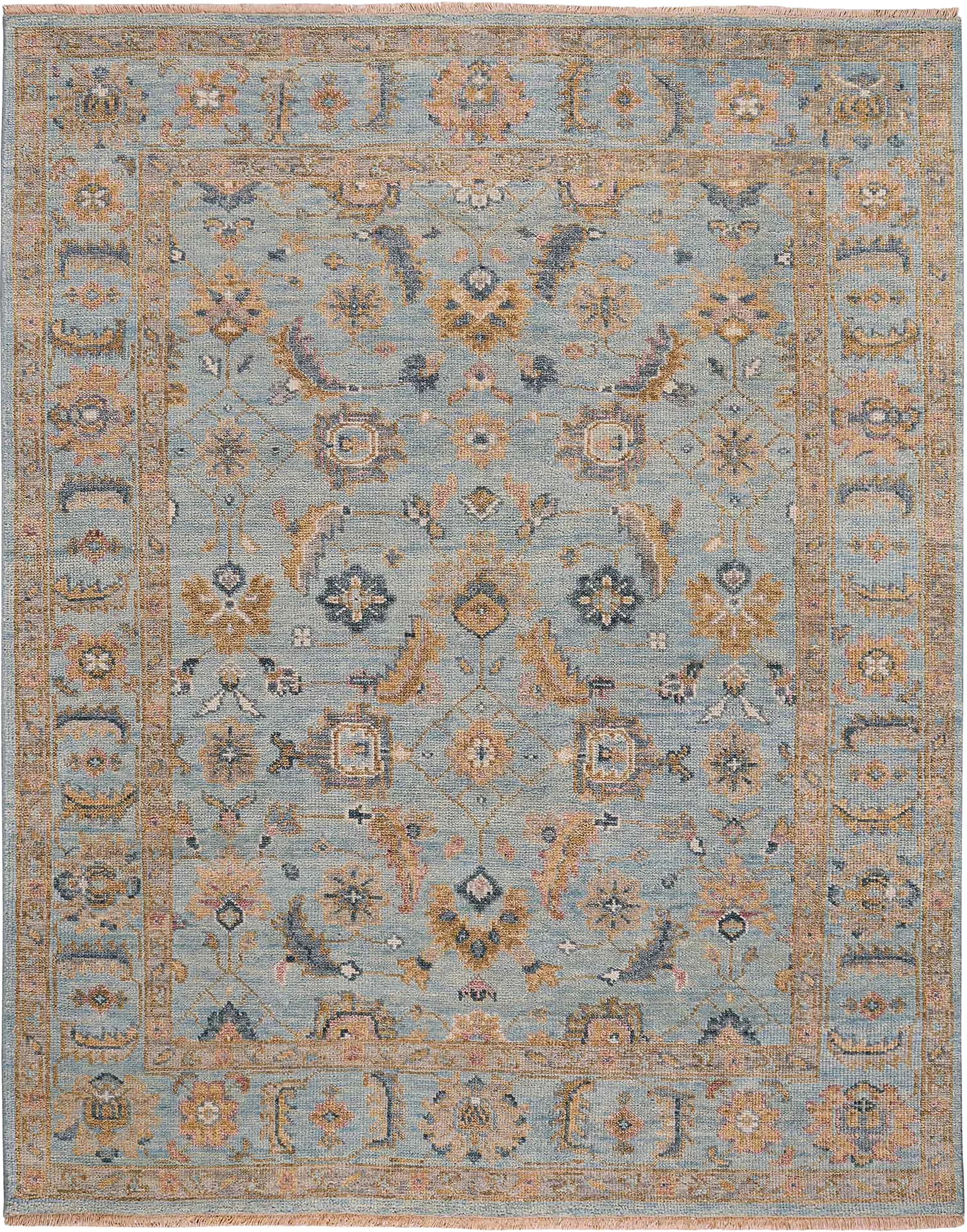 Valnia Blue/Multi 3' x 5' Rug - Image 1