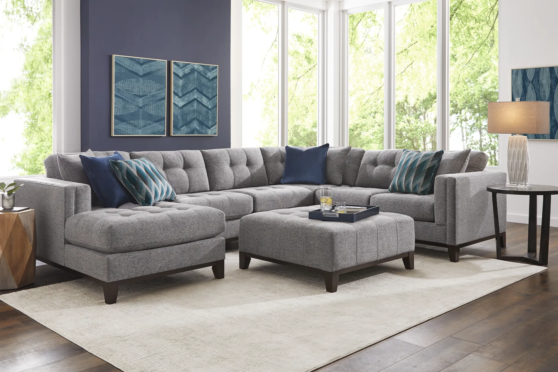 Chatham Gray 3 Pc Sectional - Image 1