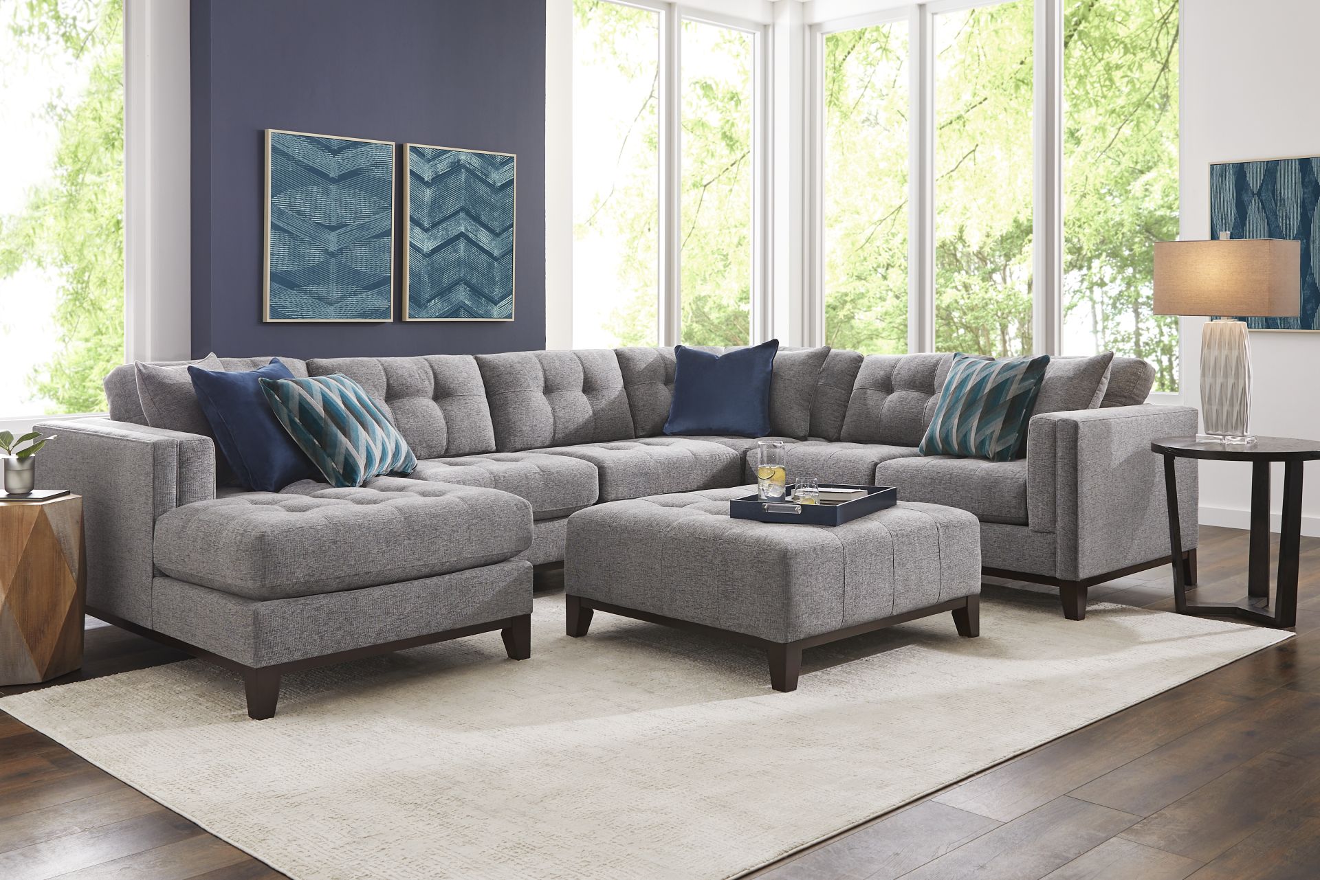Chatham Gray 3 Pc Sectional - Image 2