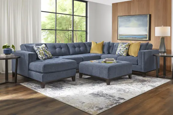 Chatham Navy 3 Pc Sectional