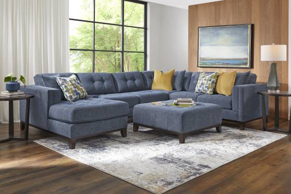 Chatham Navy 3 Pc Sectional