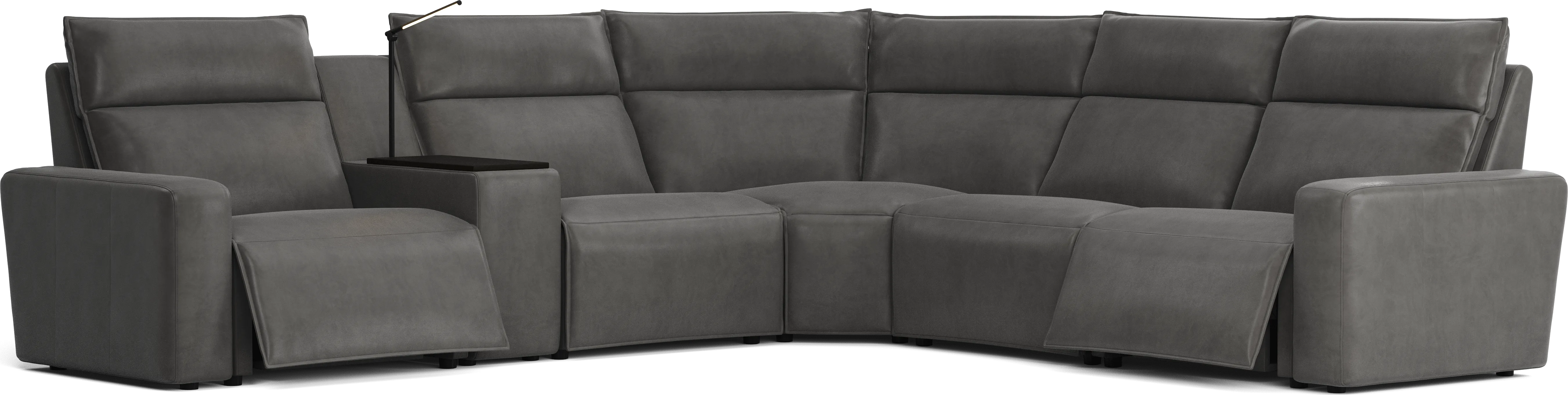 Charcoal 6 Pc Dual Power Reclining ModularTwo - Thumbnail - Image 1