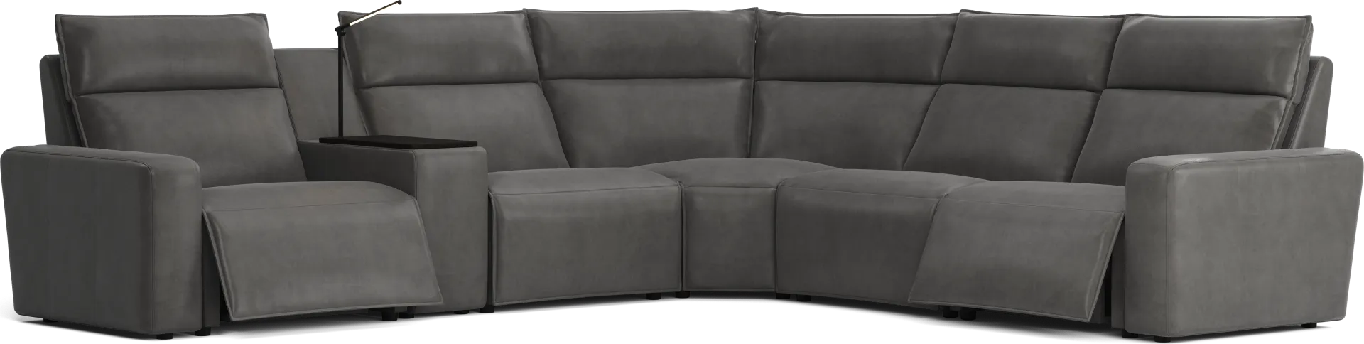 Charcoal 6 Pc Dual Power Reclining ModularTwo - Image 1