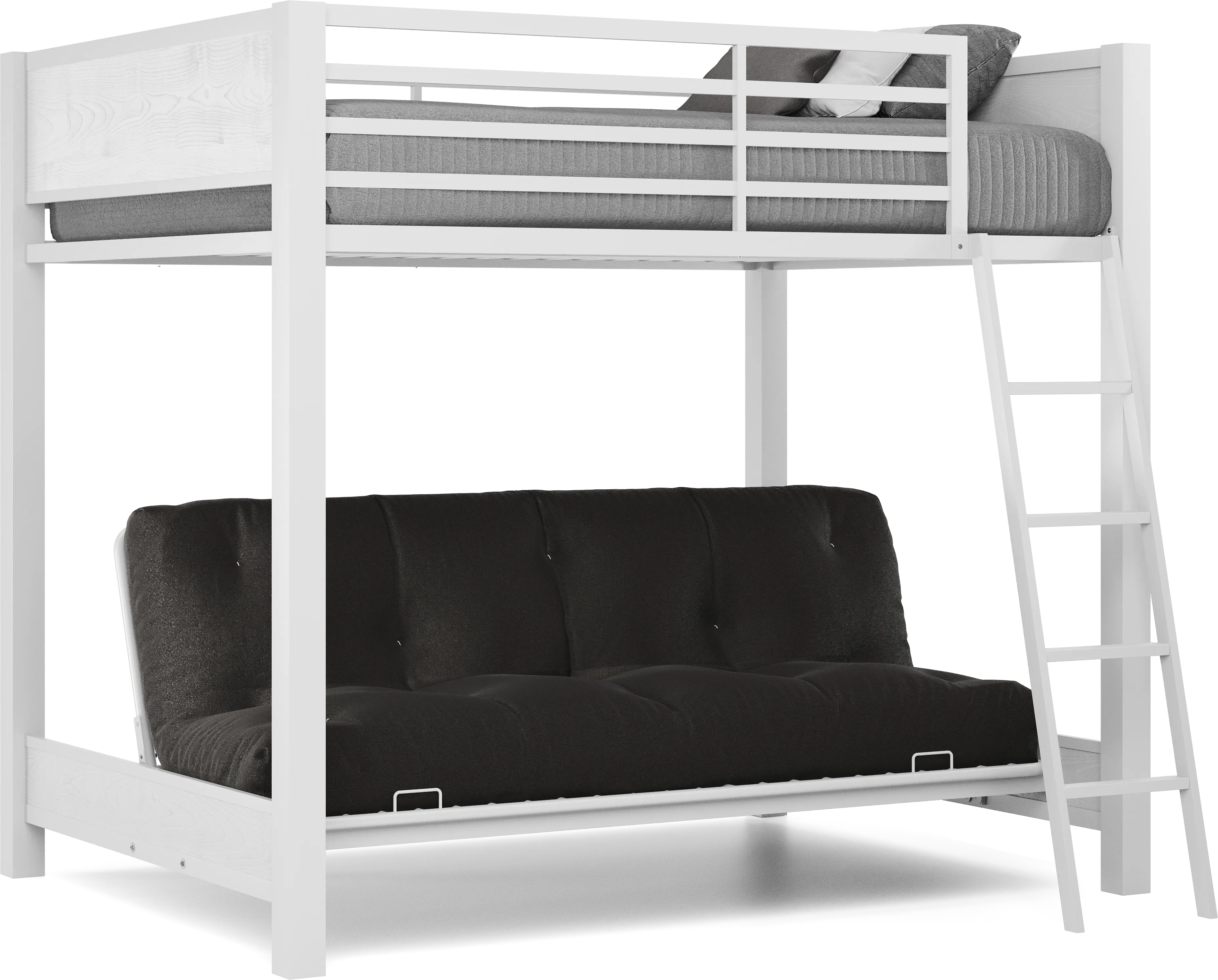 Kids Colefax Avenue White Full/Futon Bunk Bed - Thumbnail - Image 1