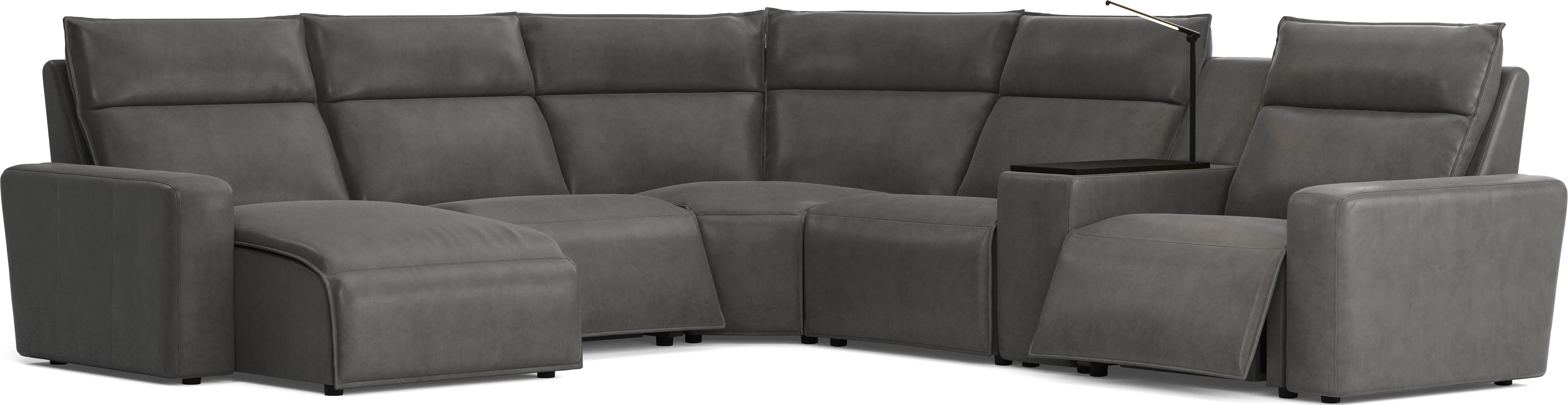 Charcoal 6 Pc Dual Power Reclining ModularTwo - Thumbnail - Image 1