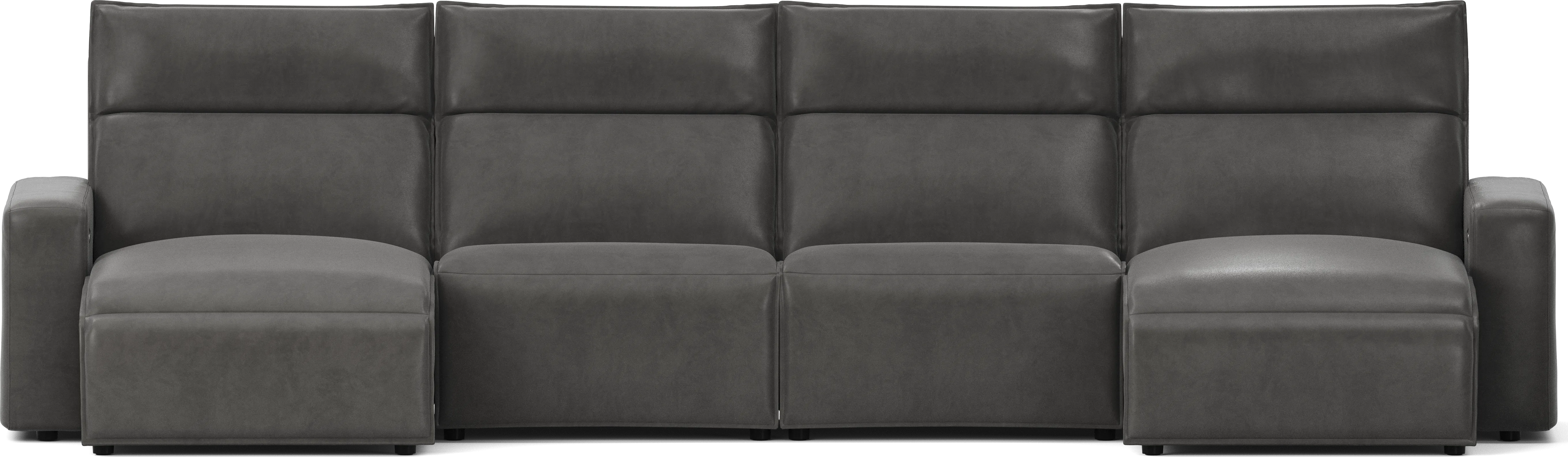 Charcoal 4 Pc Dual Power Reclining ModularTwo - Thumbnail - Image 1