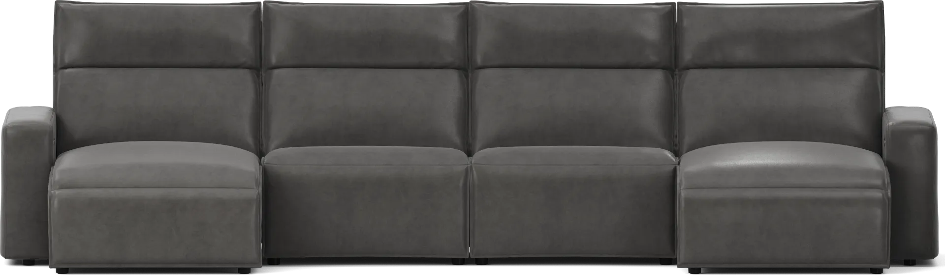 Charcoal 4 Pc Dual Power Reclining ModularTwo - Image 1