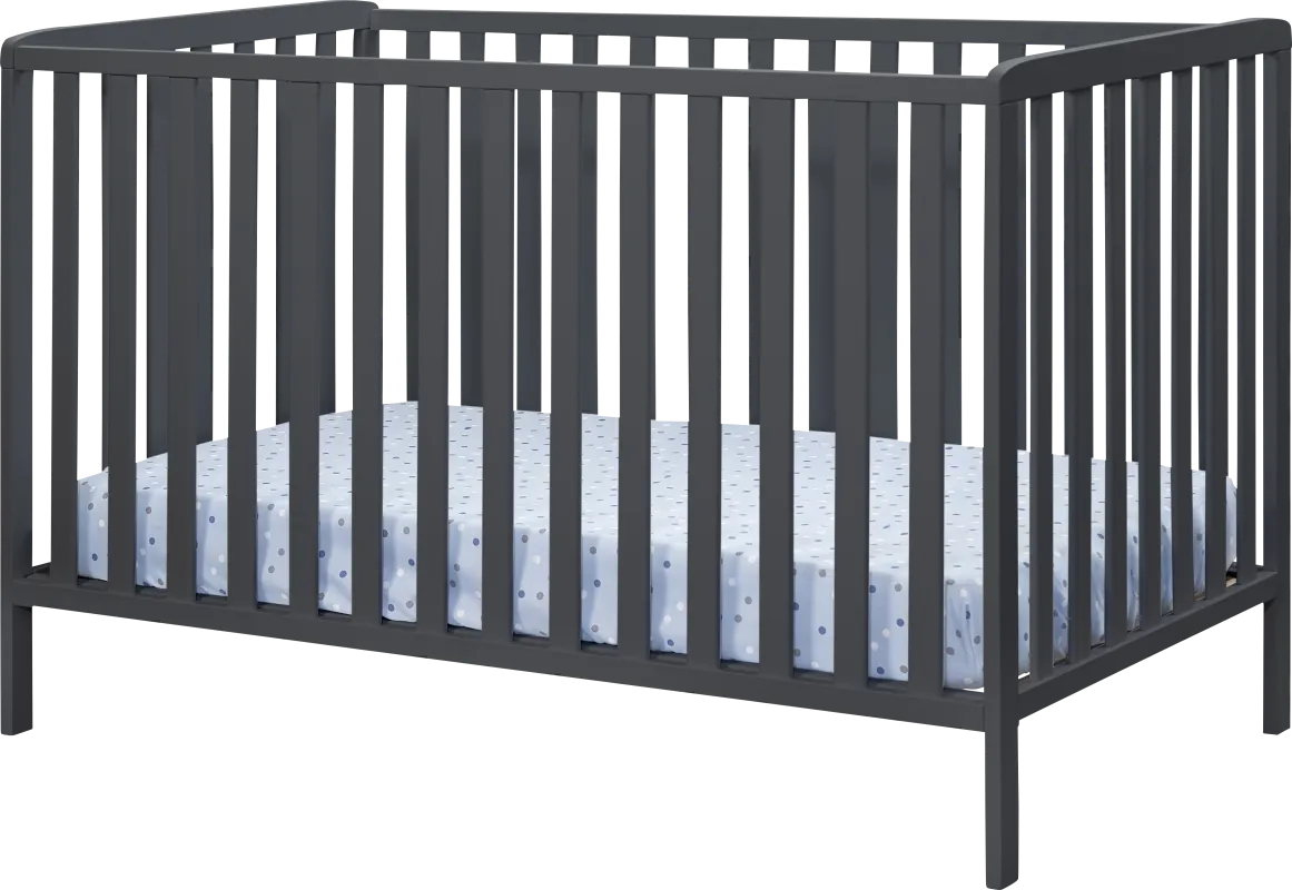 Nerio Dark Gray Crib