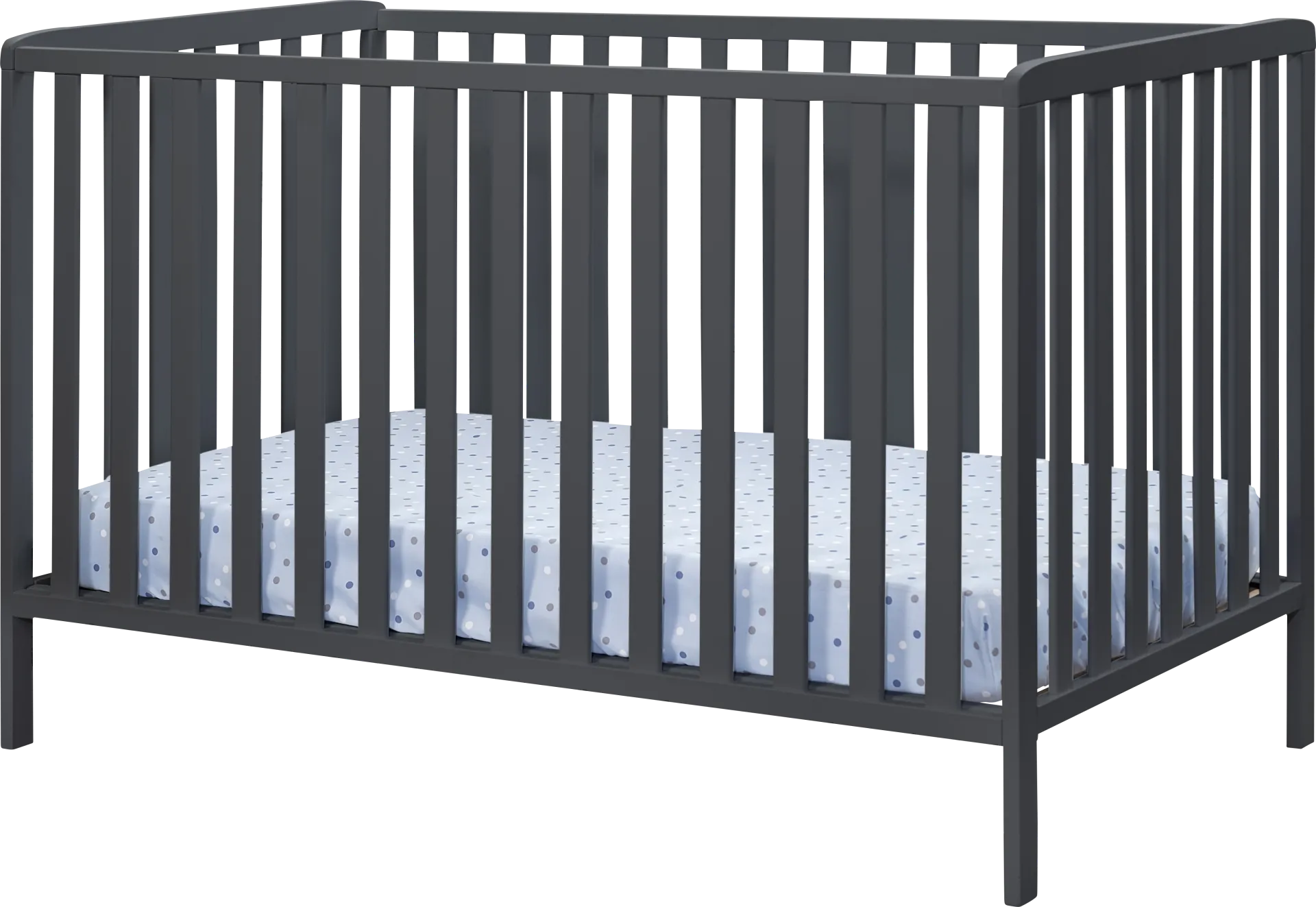 Nerio Dark Gray Crib - Image 1