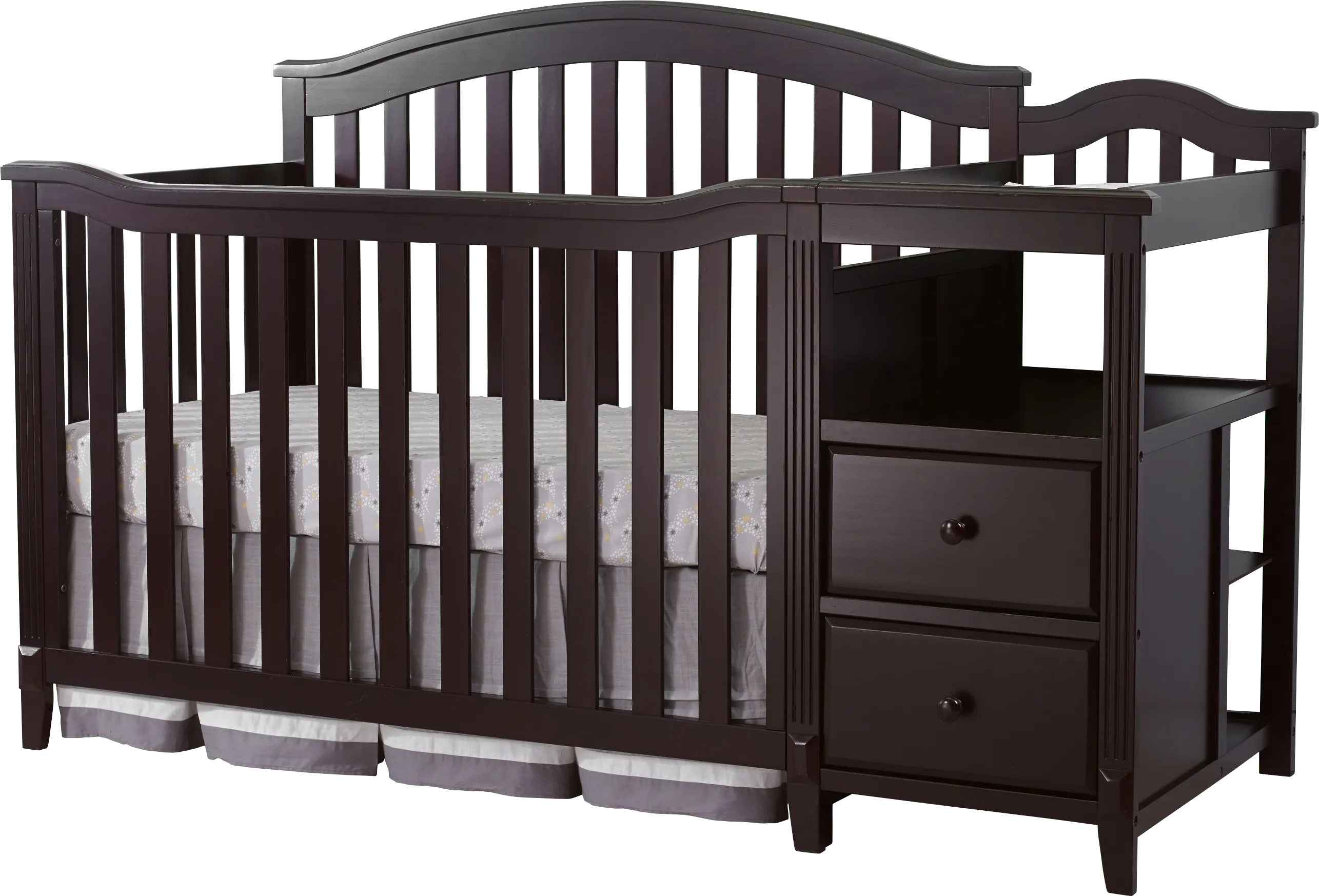 Ronja Brown Crib with Changer - Thumbnail - Image 1