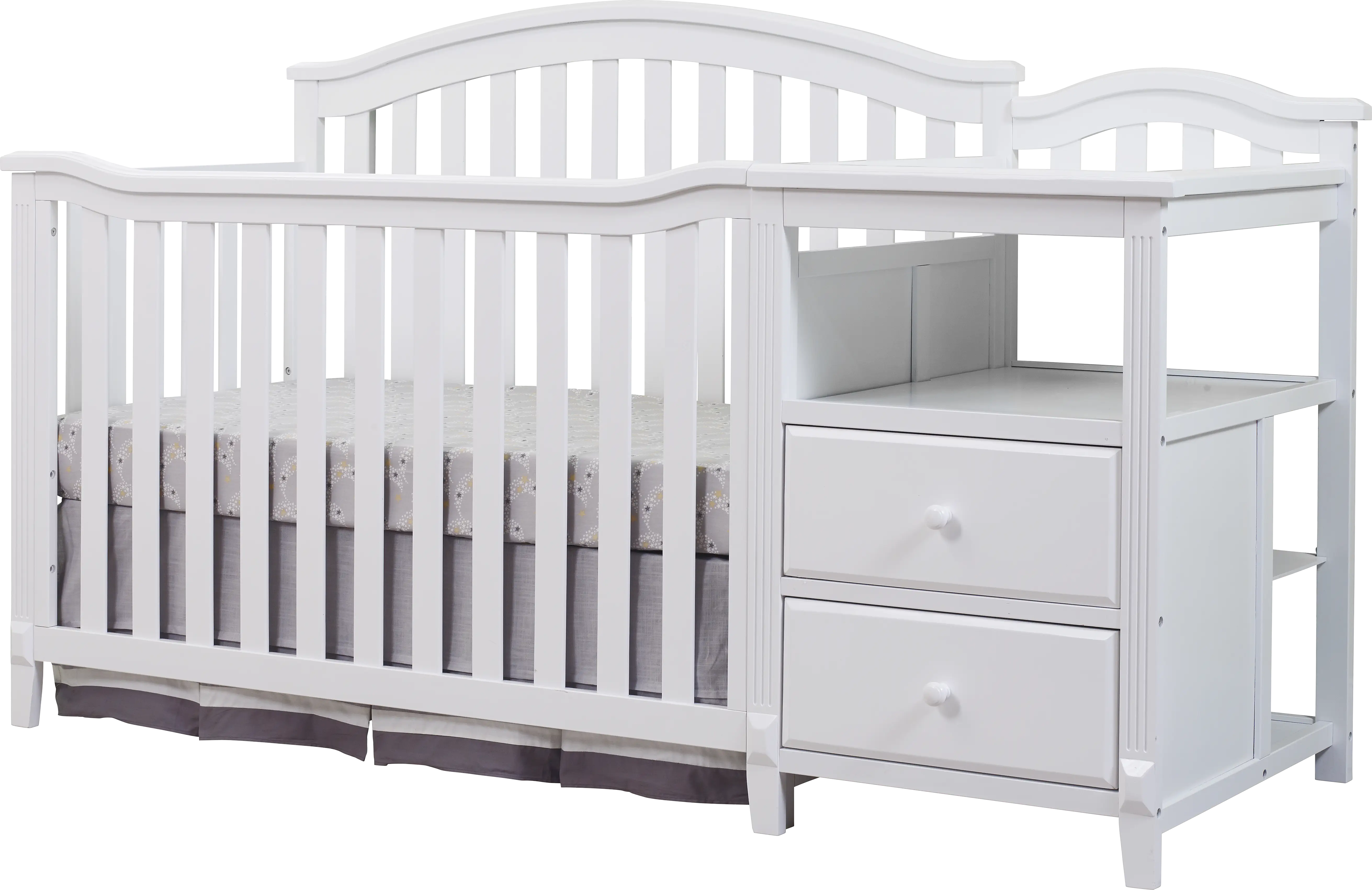 Ronja White Crib with Changer - Thumbnail - Image 1