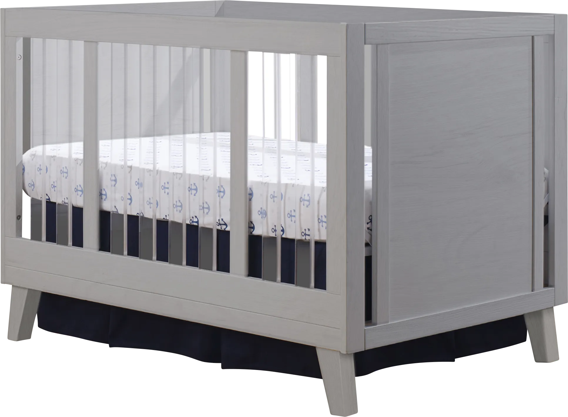 Malou Gray Crib - Thumbnail - Image 1