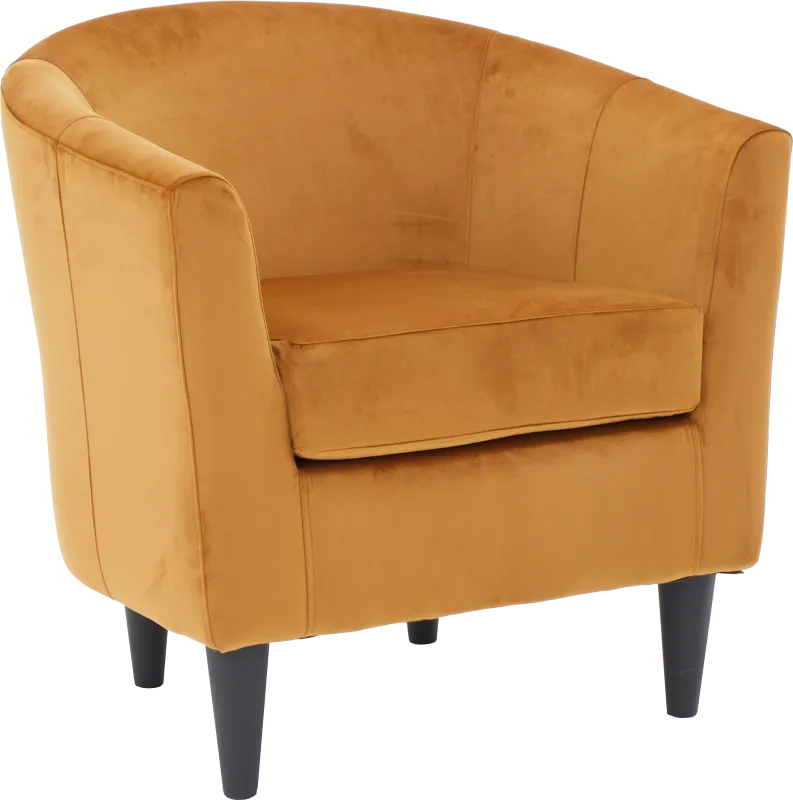 Lughala Orange Accent Chair