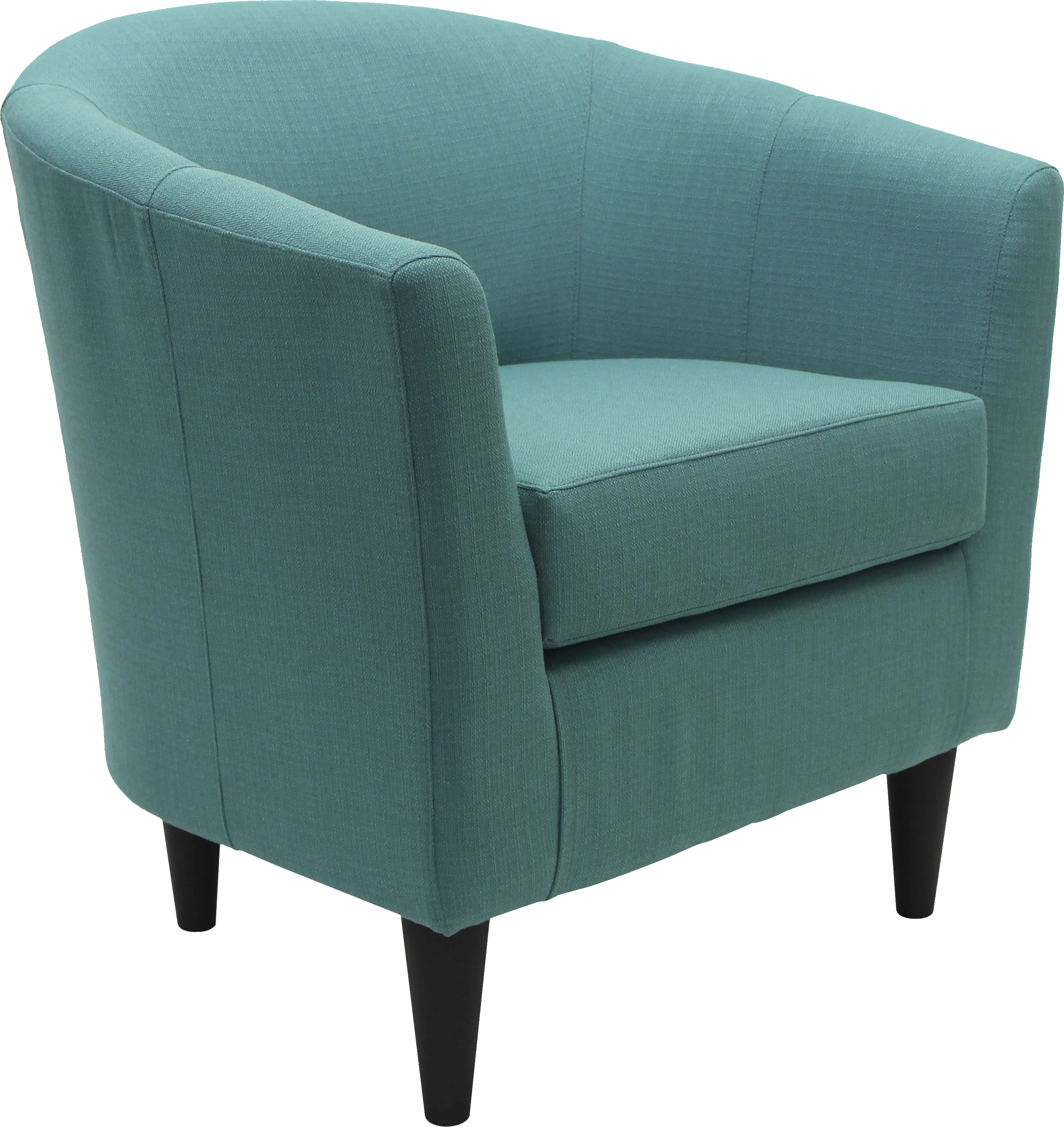 Lughala Dark Teal Accent Chair - Thumbnail - Image 1