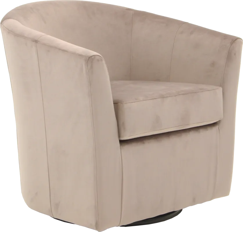 Lughala I Rose Swivel Accent Chair
