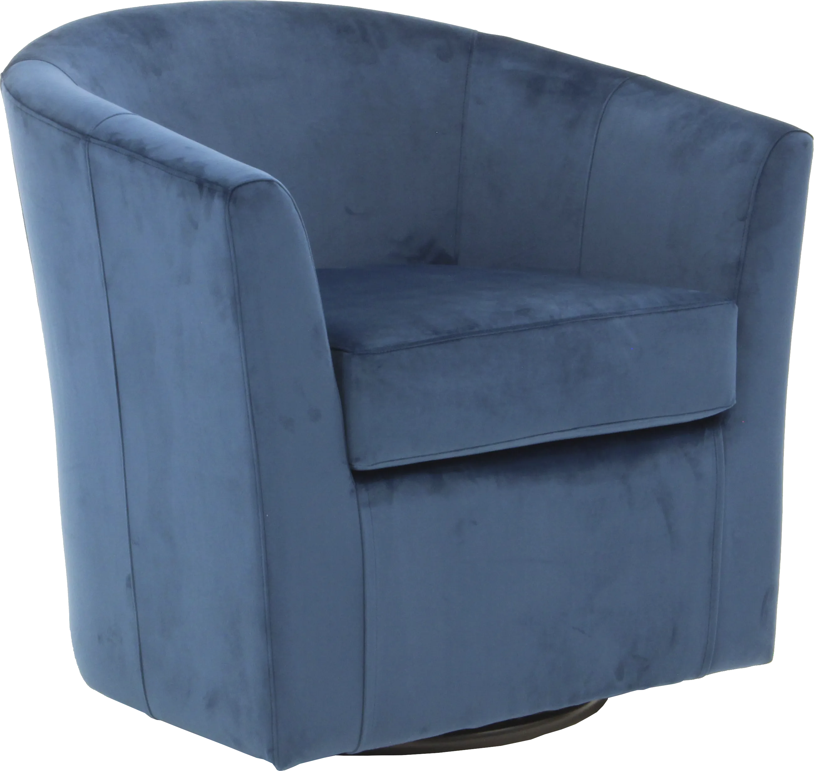 Lughala I Blue Swivel Accent Chair - Thumbnail - Image 1