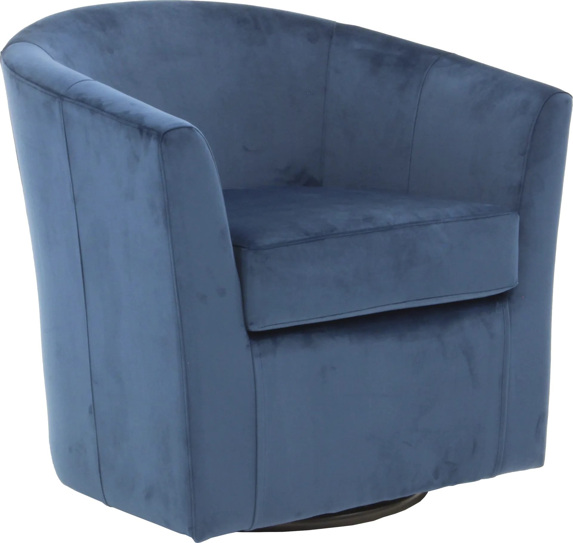 Lughala I Blue Swivel Accent Chair - Image 1