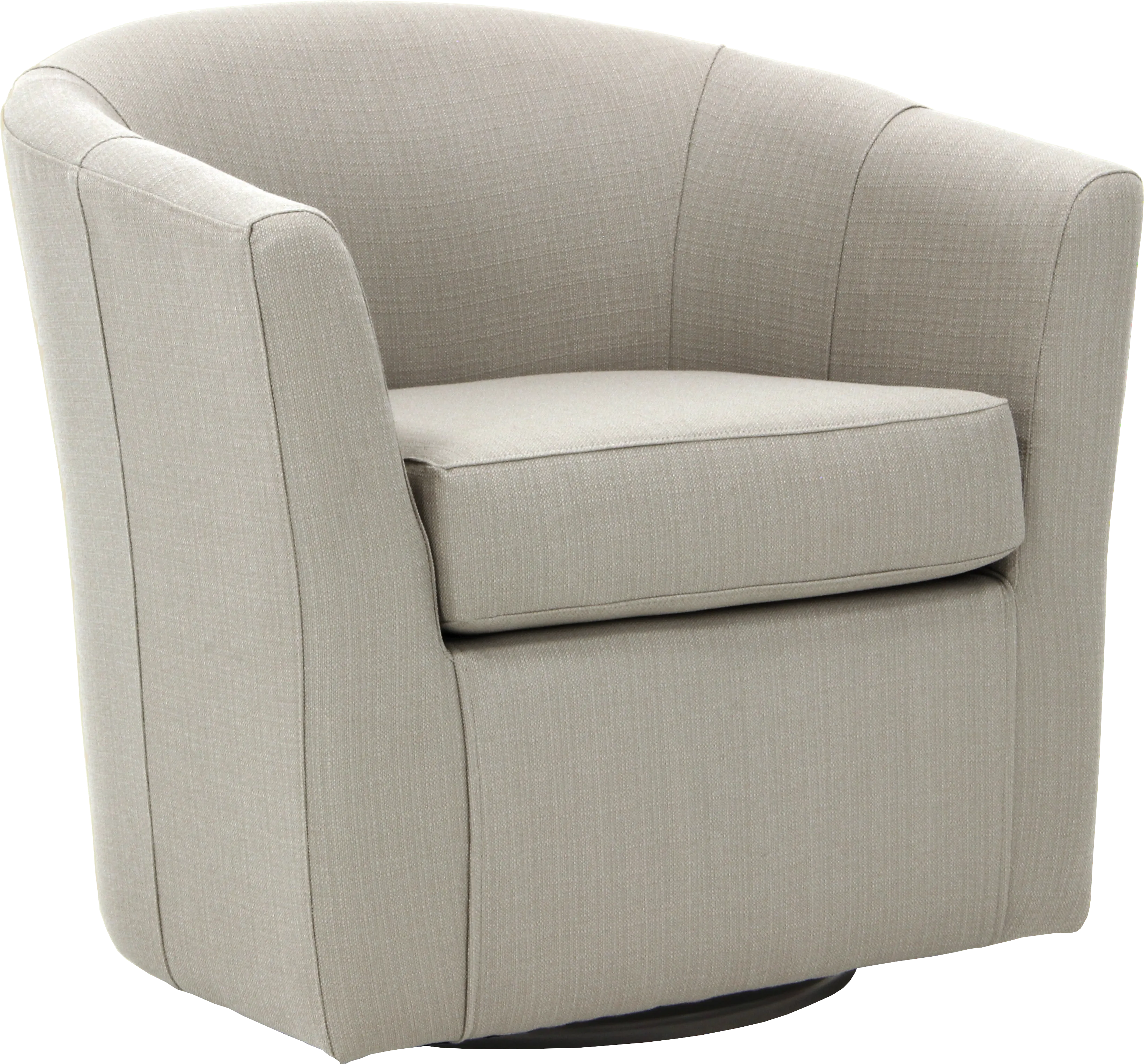 Lughala I Ivory Swivel Accent Chair - Thumbnail - Image 1